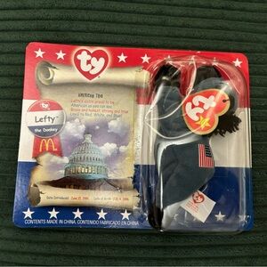 Ty Beanie Babies Lefty the Donkey McDonald’s Mini